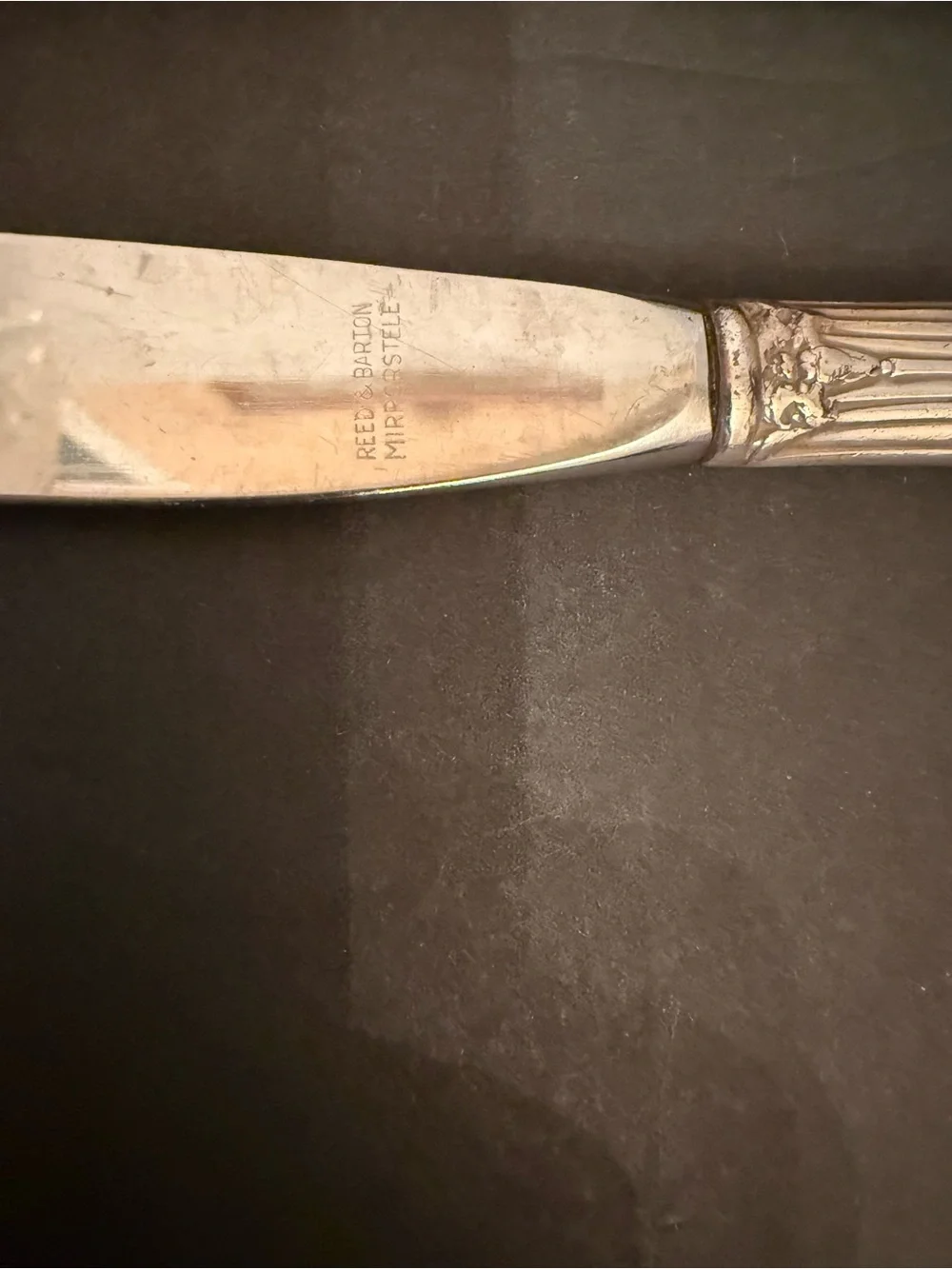 Reed & Barton Silver Ornate Dinner Knives - Set of 7